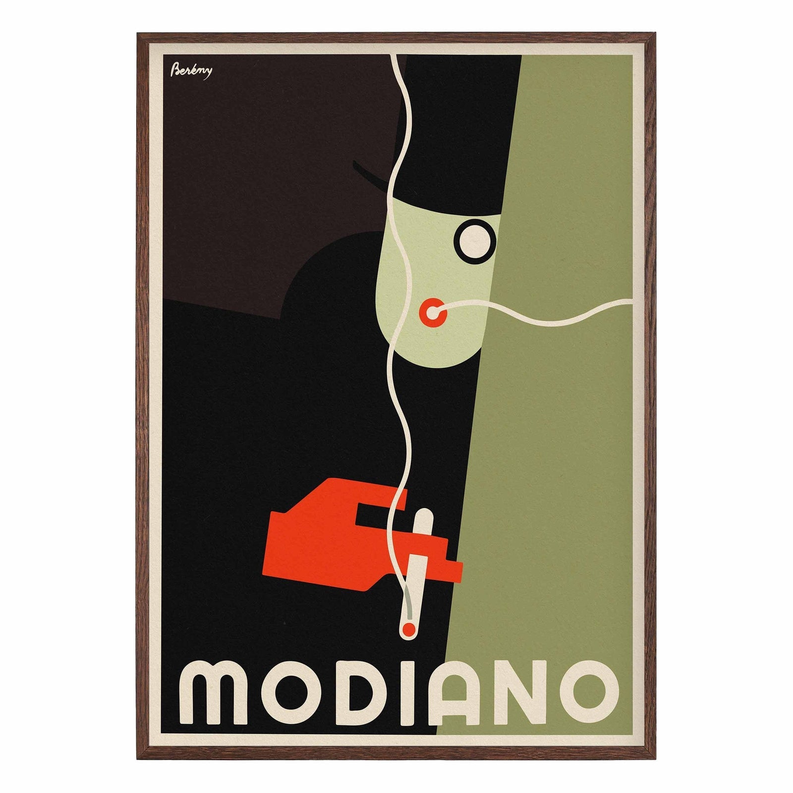 red hand holding lit match with abstract green black shapes modernist poster